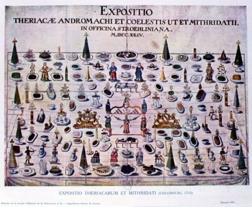 1967 1.1743 Estampe Expositio Theriacae Andromachi et coelestis ut et Mithridatii